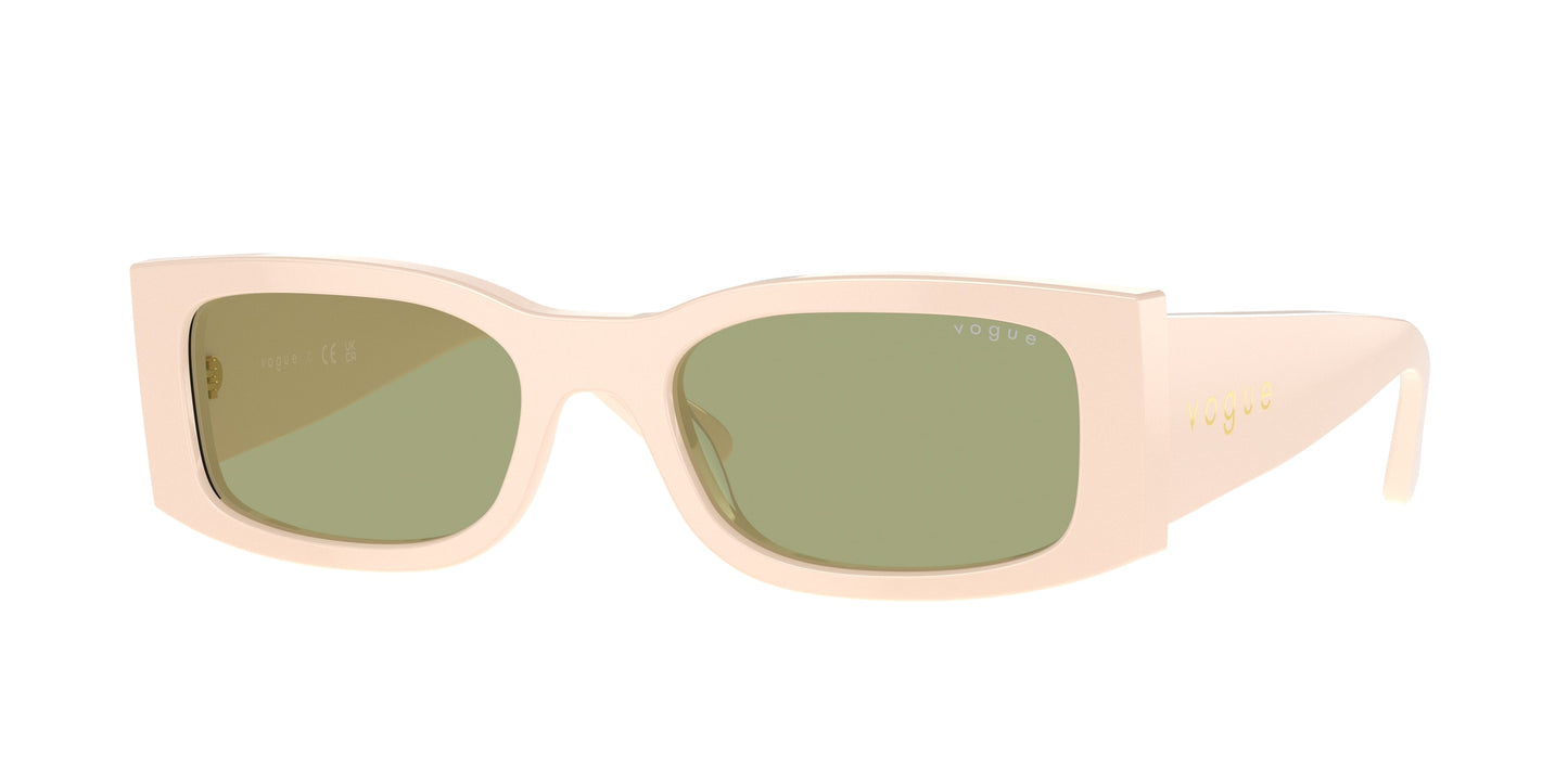 Vogue VO5584S Rectangle Sunglasses 316482-Full Beige 53-140-19 - Color Map Beige