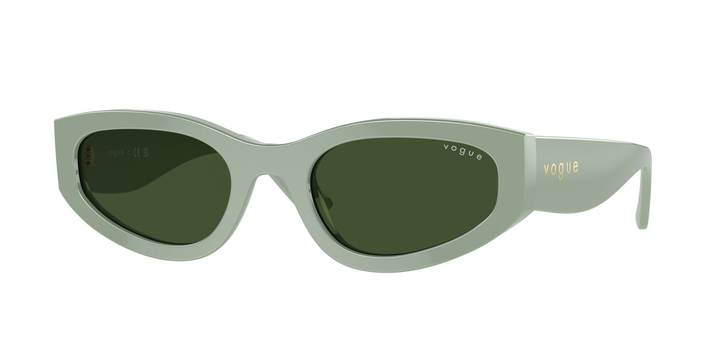 Vogue VO5585S Irregular Sunglasses 316171-Full Light Green 54-140-22 - Color Map Green