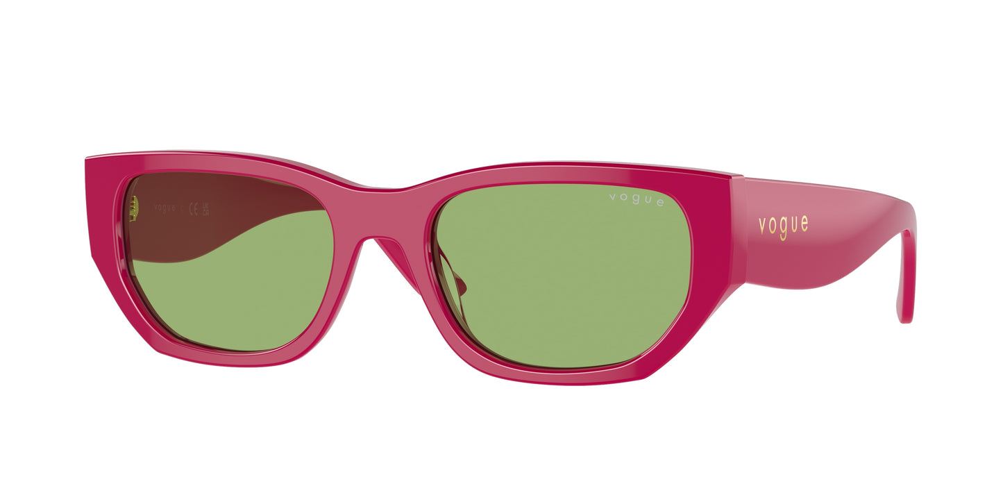 Vogue VO5586S Rectangle Sunglasses 3160/2-Full Fuchsia 53-140-19 - Color Map Pink
