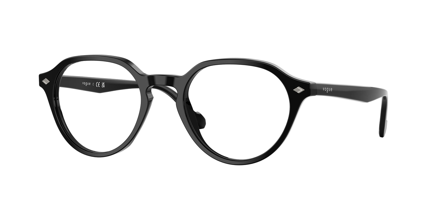 Vogue VO5598 Phantos Eyeglasses W44-Black 50-145-20 - Color Map Black