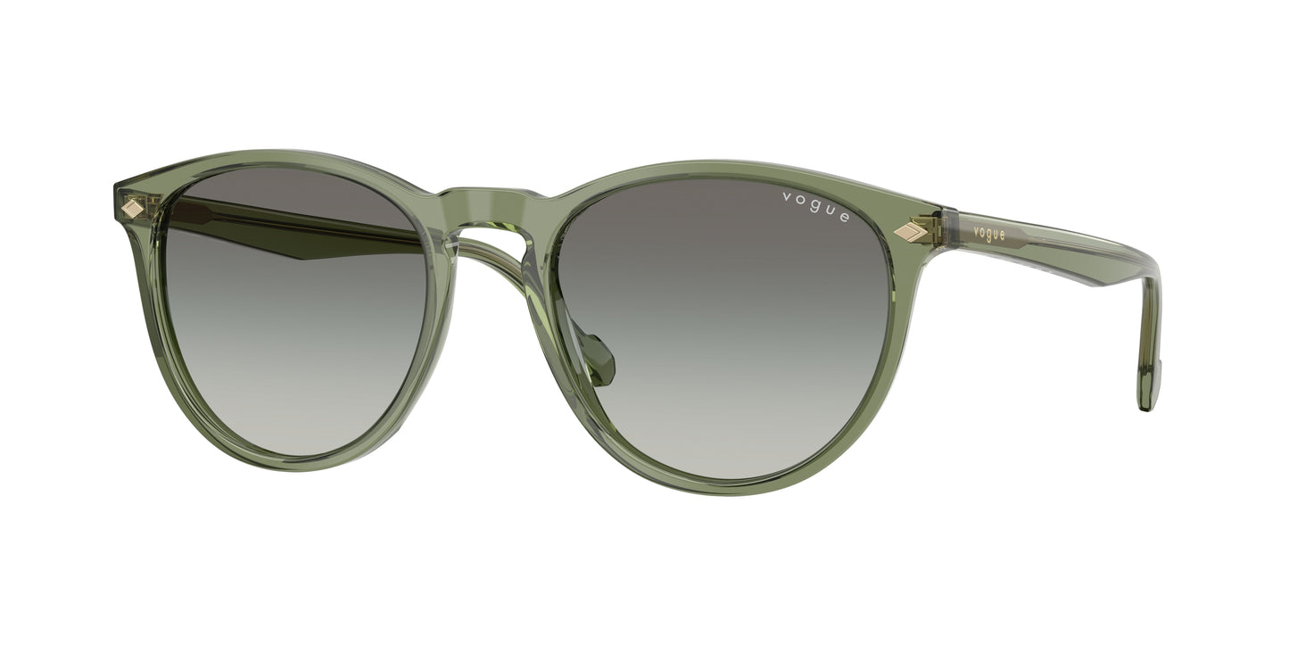Vogue VO5599S Phantos Sunglasses 318711-Transparent Green 53-145-19 - Color Map Green