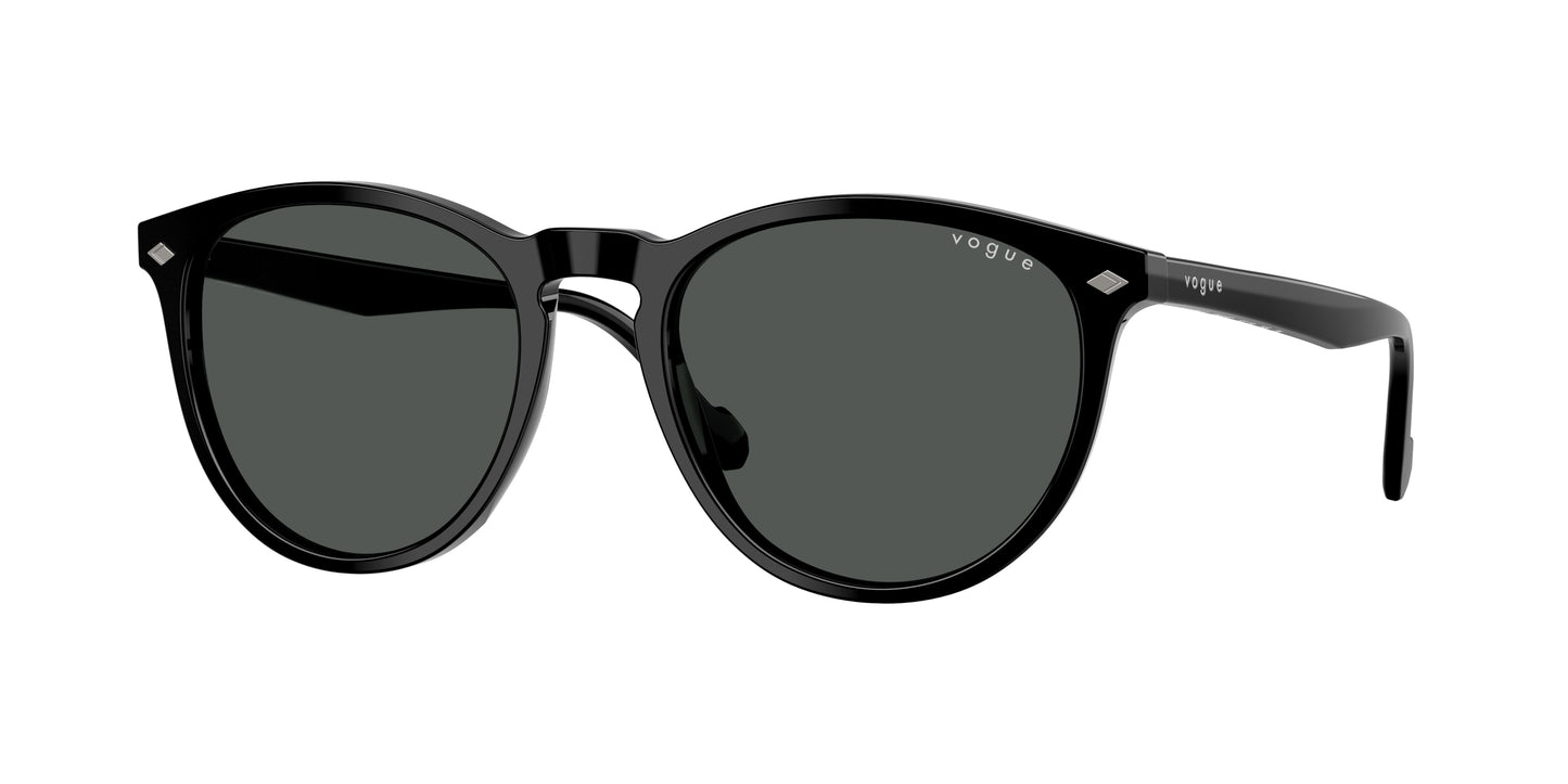 Vogue VO5599S Phantos Sunglasses W44/87-Black 53-145-19 - Color Map Black