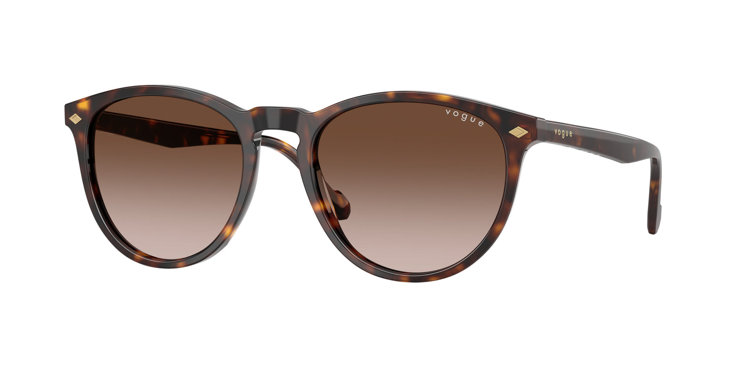 Vogue VO5599S Phantos Sunglasses W65613-Dark Havana 53-145-19 - Color Map Brown