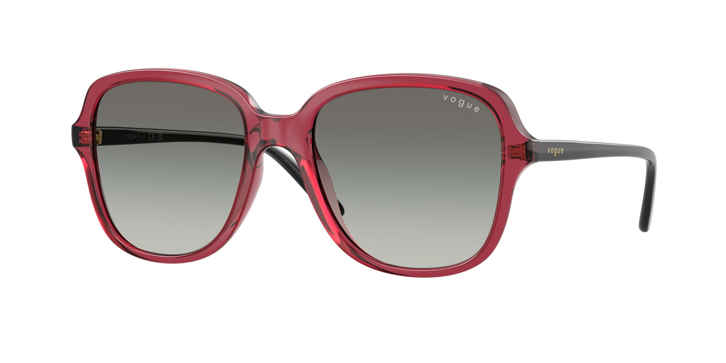 Vogue VO5601SF Square Sunglasses 298911-Transparent Cherry 53-140-18 - Color Map Violet