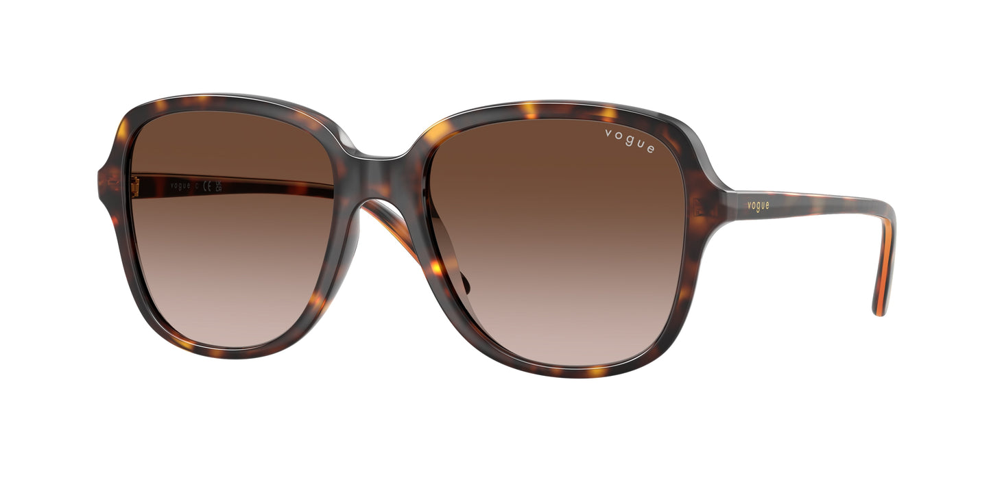 Vogue VO5601SF Square Sunglasses W65613-Dark Havana 53-140-18 - Color Map Brown