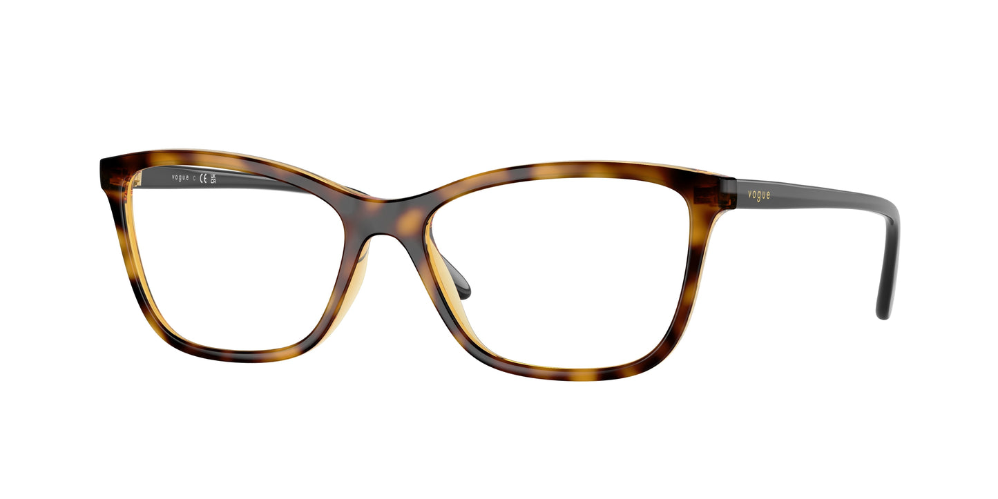 Vogue VO5603 Butterfly Eyeglasses 2718-Total Dark Havana 54-140-16 - Color Map Brown