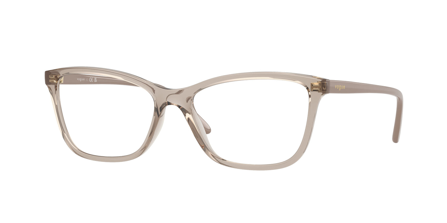 Vogue VO5603 Butterfly Eyeglasses 2990-Transparent Caramel 54-140-16 - Color Map Brown