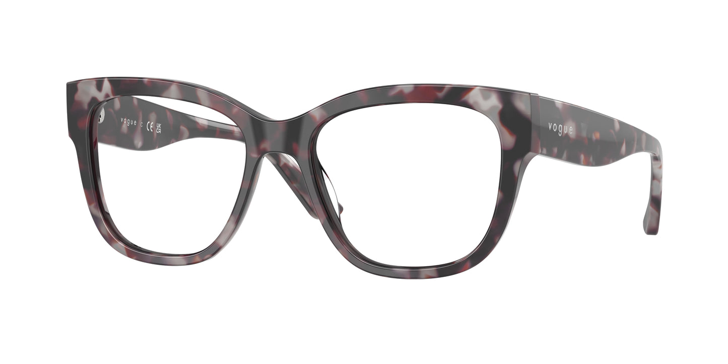 Vogue VO5605F Square Eyeglasses 3149-Grey Tortoise 53-140-16 - Color Map Grey