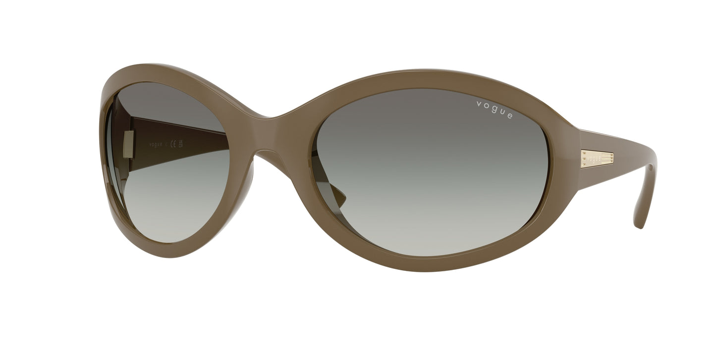 Vogue VO5606S Oval Sunglasses 317511-Full Brown 65-120-22 - Color Map Brown