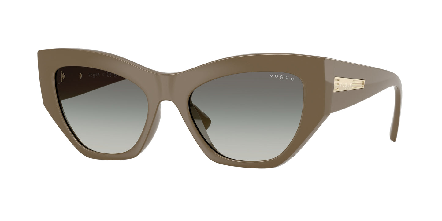 Vogue VO5607S Irregular Sunglasses 317511-Full Brown 53-140-18 - Color Map Brown