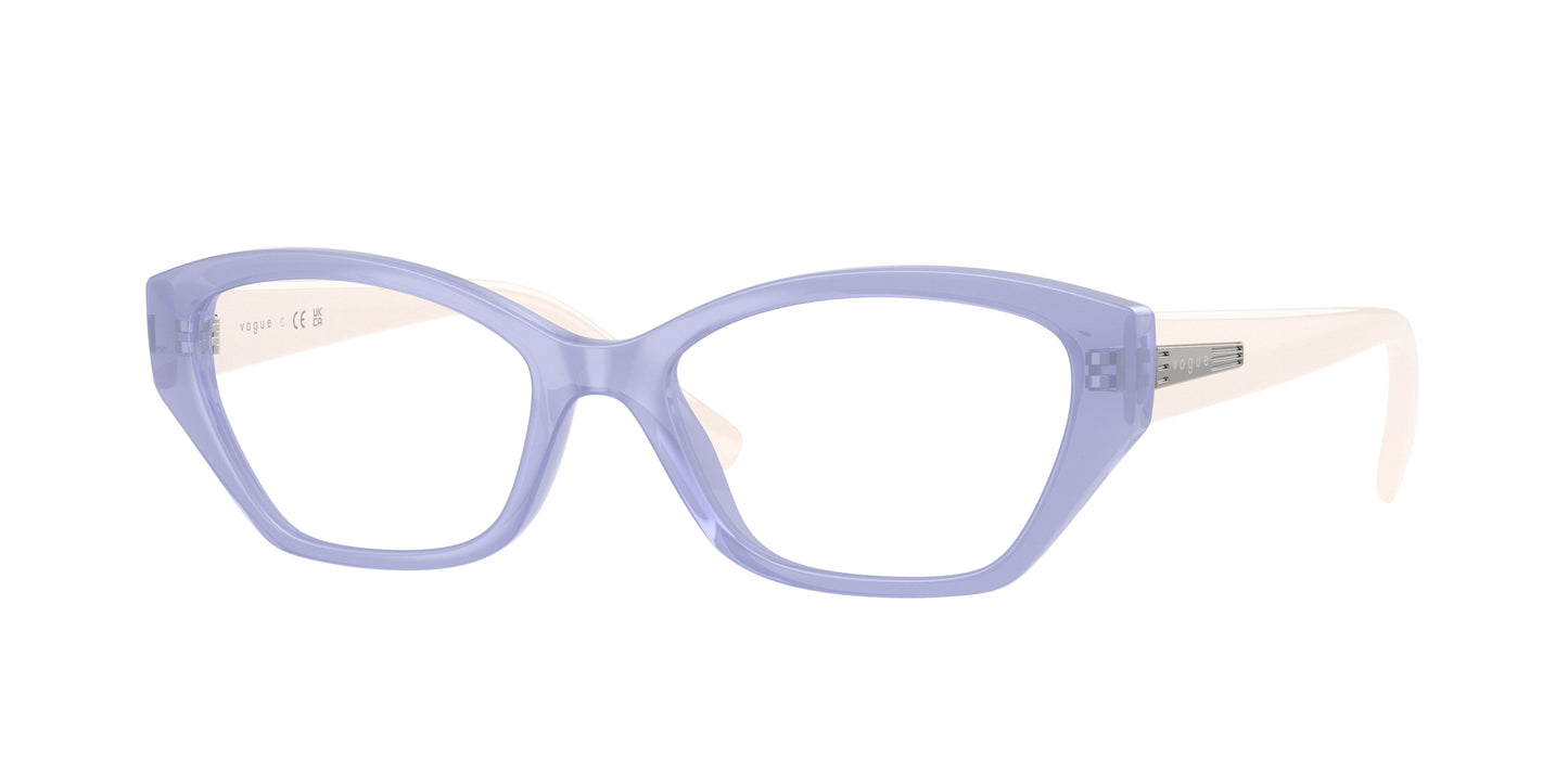 Vogue VO5608 Cat Eye Eyeglasses 3176-Transparent Light Purple 53-140-17 - Color Map Violet