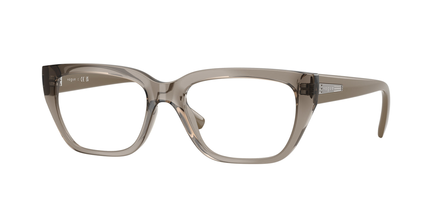 Vogue VO5609 Pillow Eyeglasses 3156-Transparent Brown 53-140-17 - Color Map Brown