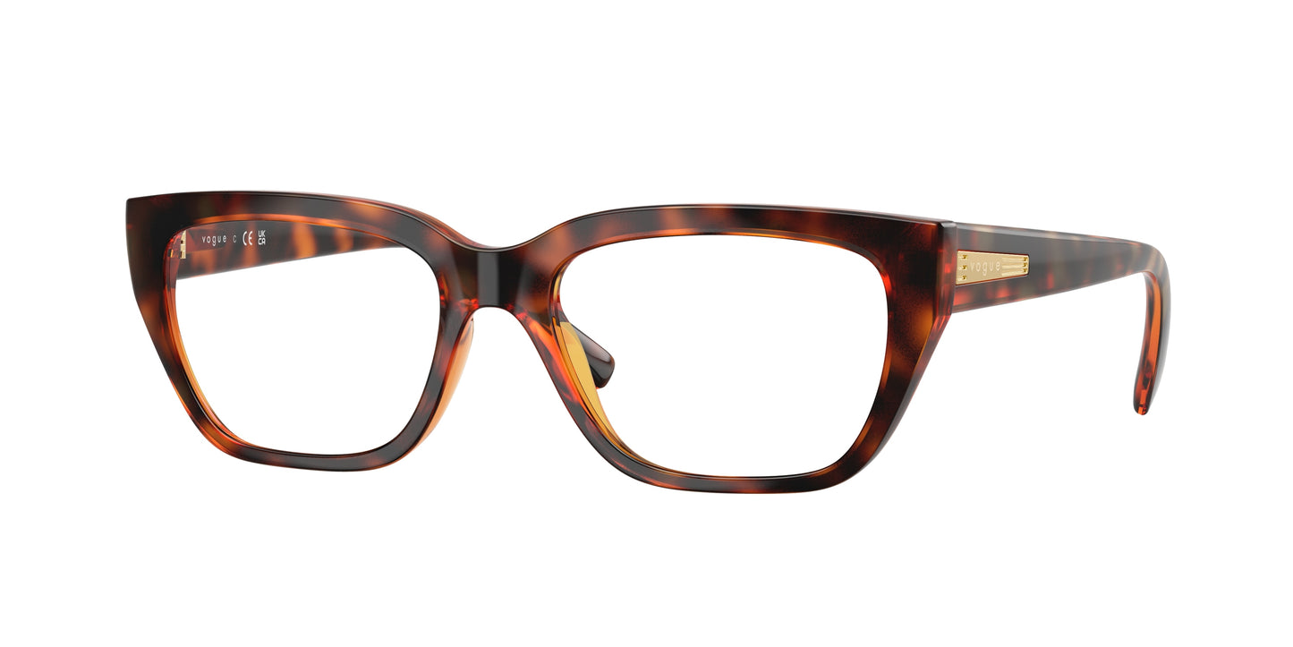 Vogue VO5609 Pillow Eyeglasses W656-Dark Havana 53-140-17 - Color Map Brown