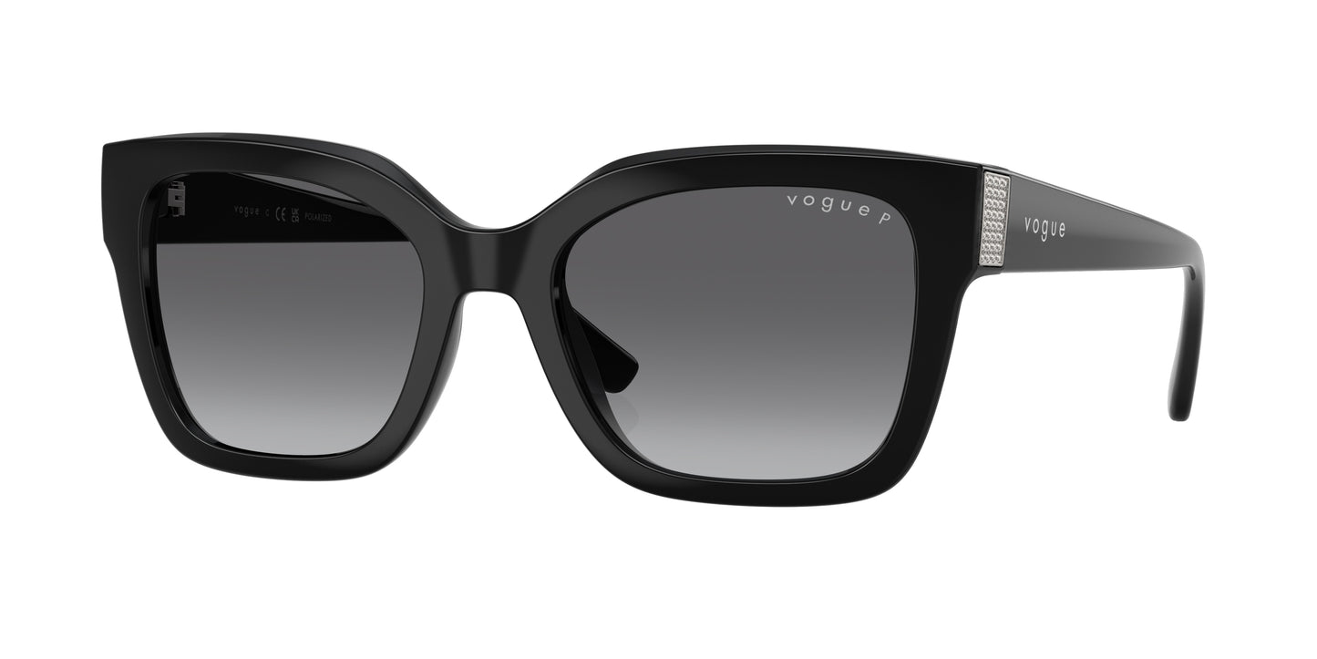 Vogue VO5613SB Square Sunglasses W44/T3-Black 54-140-20 - Color Map Black