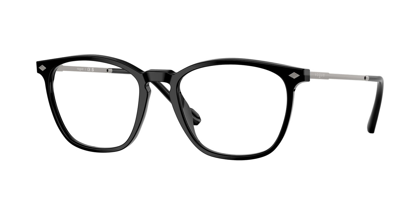 Vogue VO5614 Pillow Eyeglasses W44-Black 53-145-18 - Color Map Black