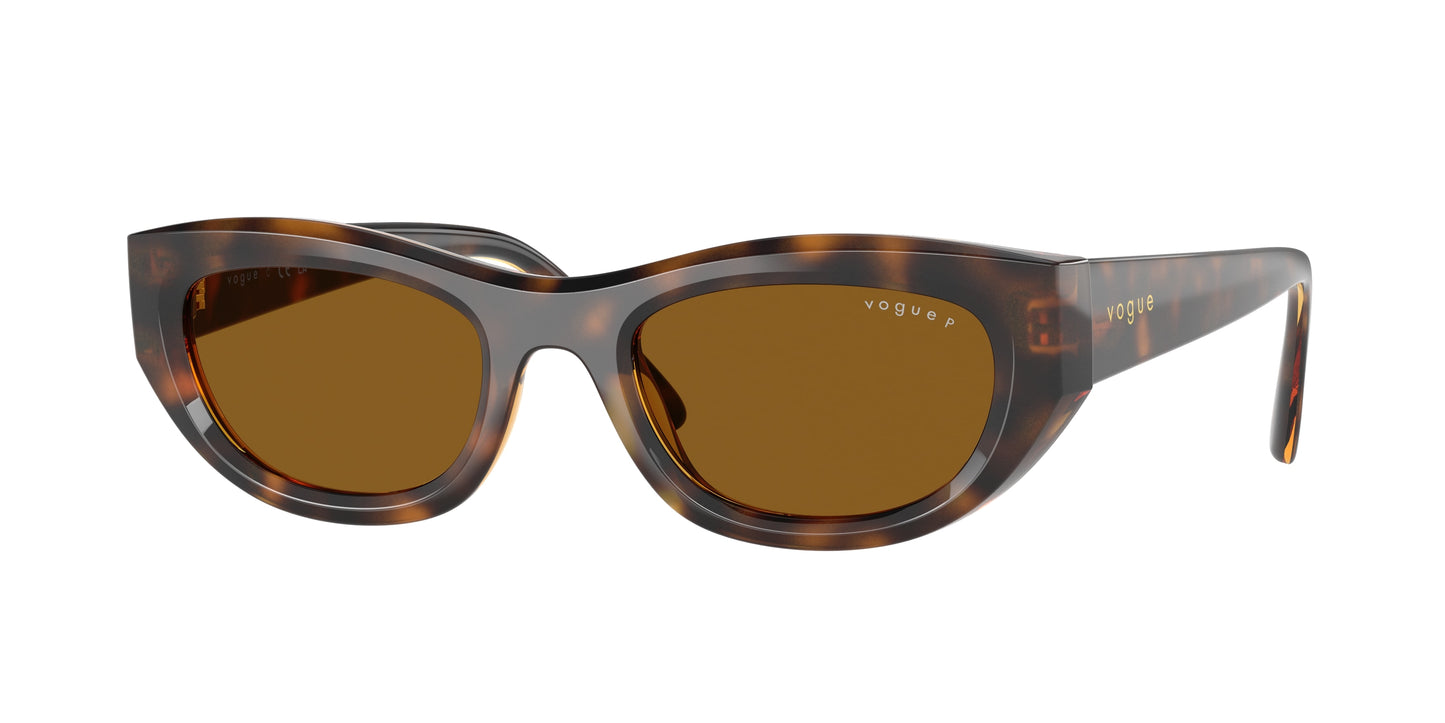 Vogue VO5616S Cat Eye Sunglasses 271883-Total Dark Havana 51-140-21 - Color Map Brown