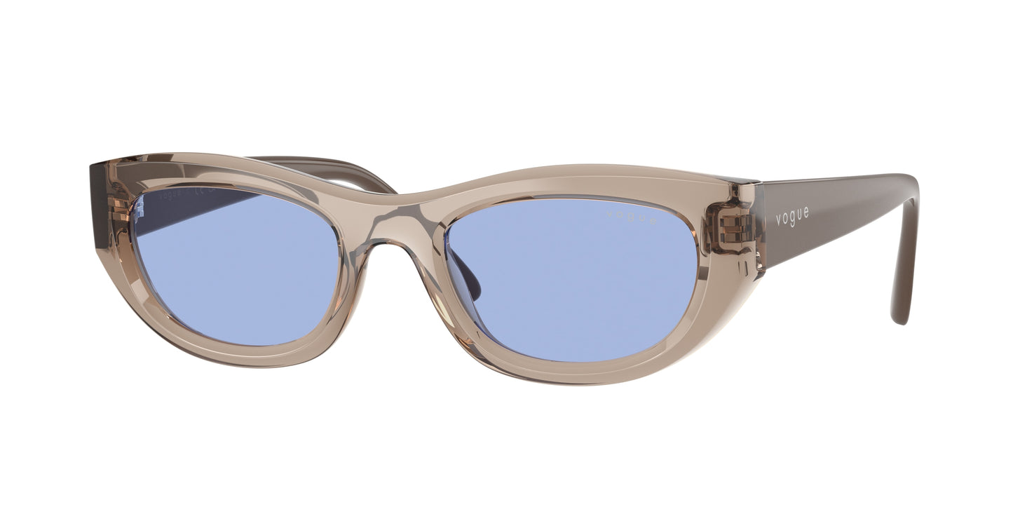 Vogue VO5616S Cat Eye Sunglasses 318172-Transparent Light Brown 51-140-21 - Color Map Brown