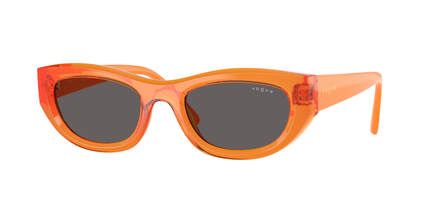 Vogue VO5616S Cat Eye Sunglasses 318287-Transparent Orange 51-140-21 - Color Map Orange