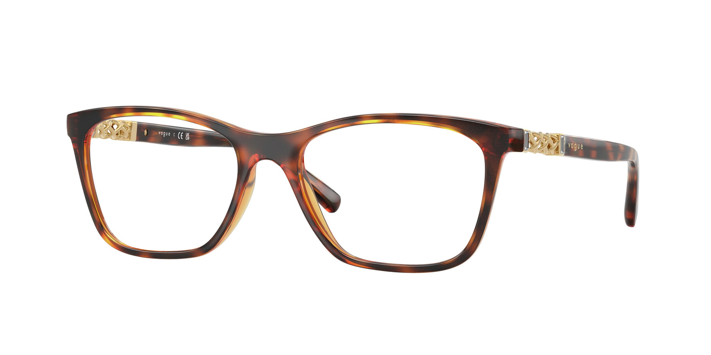 Vogue VO5632B Pillow Eyeglasses W656-Dark Havana 53-140-17 - Color Map Brown