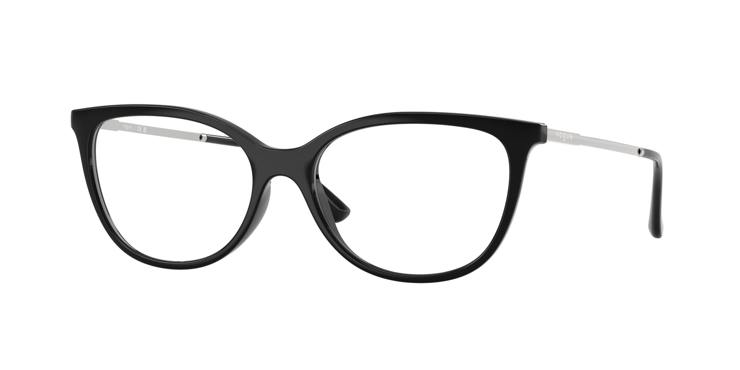 Vogue VO5673 Oval Eyeglasses W44-Black 52-140-16 - Color Map Black