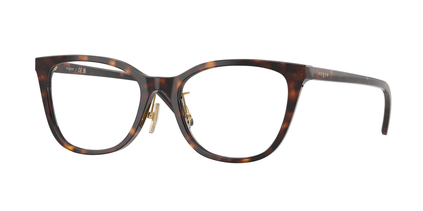 Vogue VO5685D Cat Eye Eyeglasses W656-Dark Havana 53-145-18 - Color Map Brown
