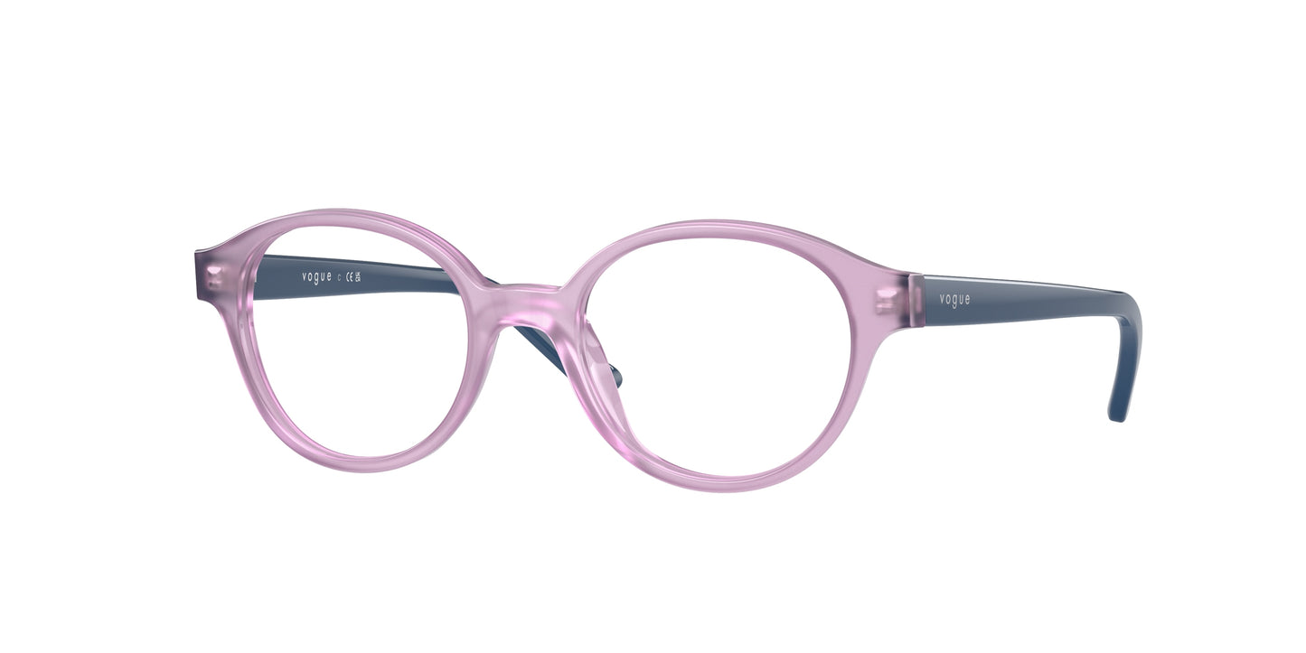 VOGUE JUNIOR OPHTHAL VY2005 Oval Eyeglasses 2780-Opal Pink 43-125-17 - Color Map Pink
