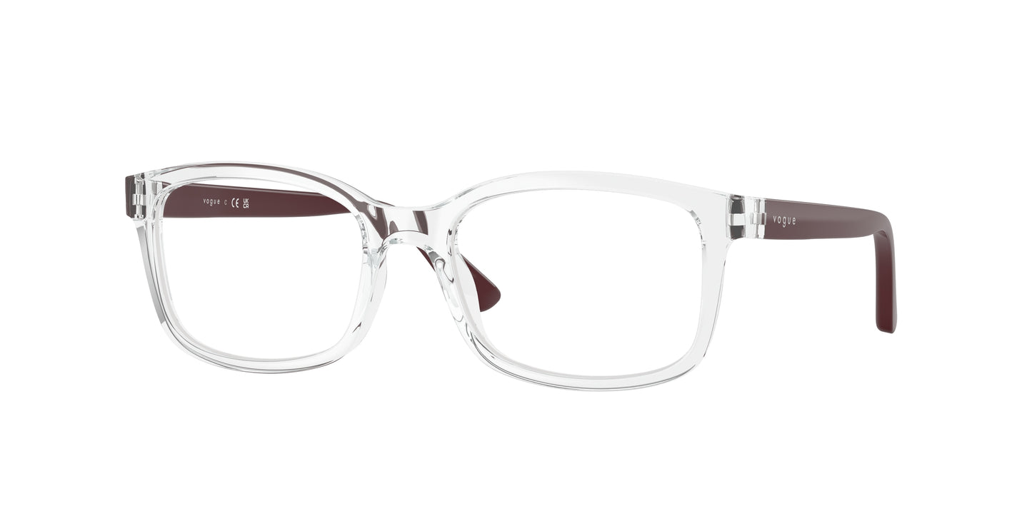 VOGUE JUNIOR OPHTHAL VY2030 Pillow Eyeglasses W745-Transparent 50-130-17 - Color Map Transparent