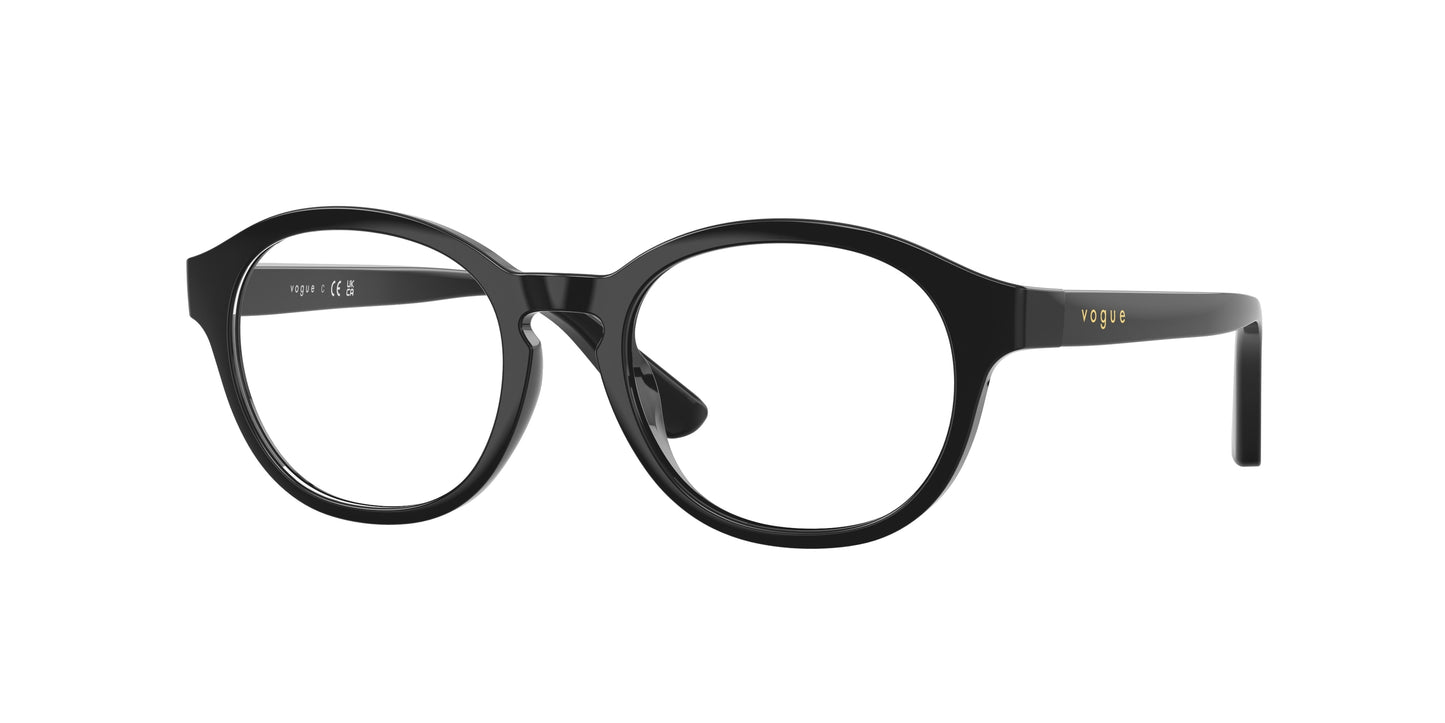 VOGUE JUNIOR OPHTHAL VY2041 Phantos Eyeglasses W44-Black 47-130-17 - Color Map Black