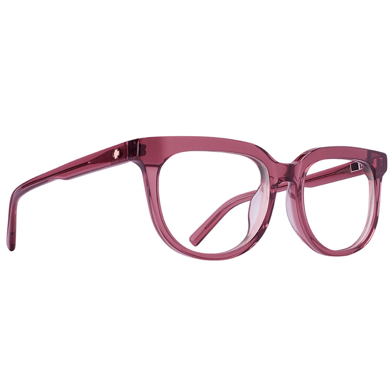 Spy Bewilder Optical 55 Eyeglasses Translucent Salmon Medium