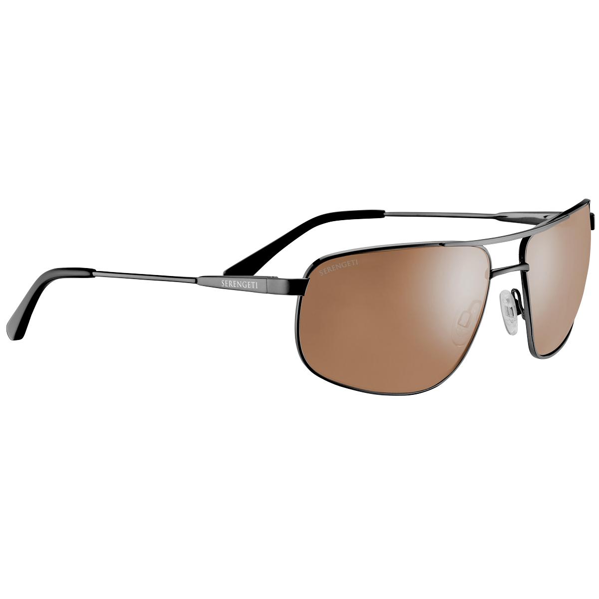 Serengeti DANTE 2.0 Sunglasses Shiny Dark Gunmetal Medium-Large