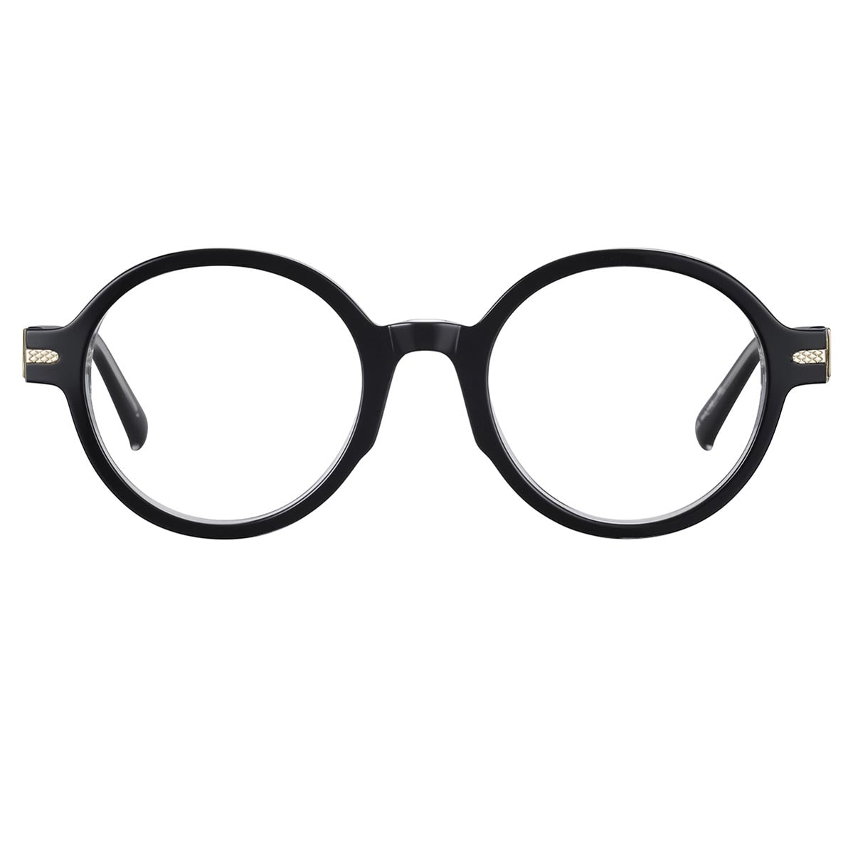 Serengeti Gervais Optic Eyeglasses Shiny Black Transparent Layer Medium