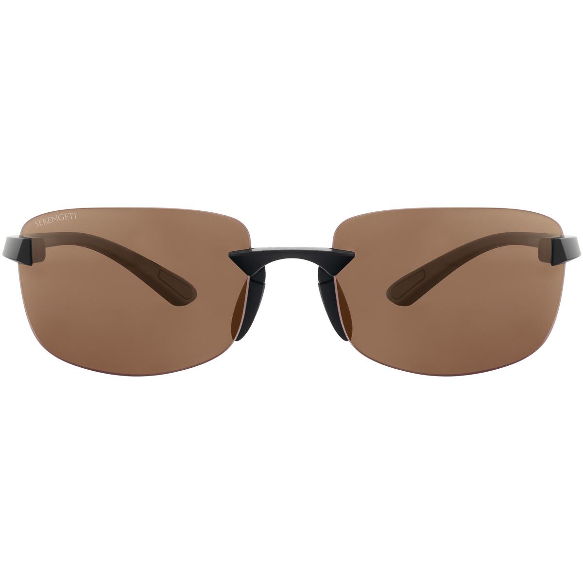 Serengeti Rick Sunglasses Matte Black Medium, Medium-Large