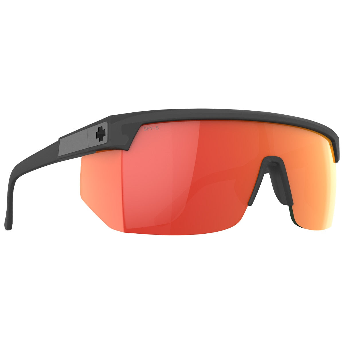 Spy Super Flynn Sunglasses Ansi Translucent Matte Black Medium-Large