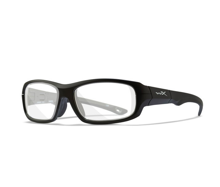 Wiley X YF GAMER Full Rim Eyeglasses Matte Black / Dark Silver 57-18-135