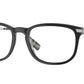 Burberry CEDRIC BE2369F Rectangle Eyeglasses  3829-TOP BLACK ON CHARCOAL CHECK 56-20-150 - Color Map black