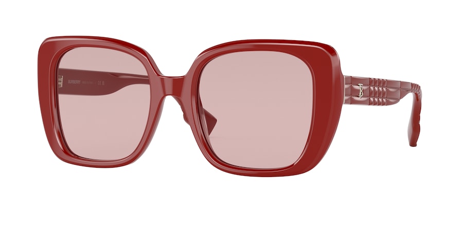 Burberry HELENA BE4371 Square Sunglasses  4027/5-RED 52-20-140 - Color Map red