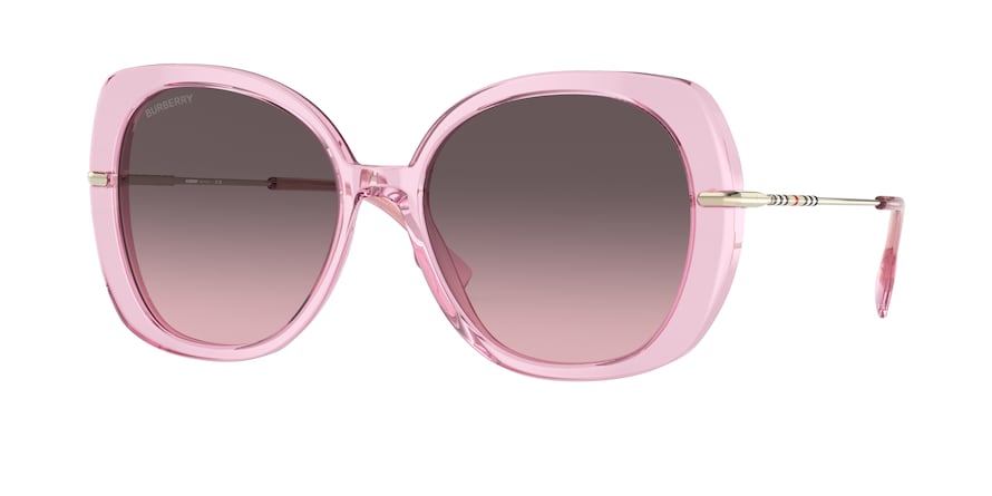 Burberry EUGENIE BE4374 Square Sunglasses  40245M-PINK 55-17-140 - Color Map pink