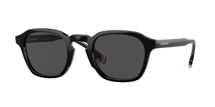 Burberry PERCY BE4378U Irregular Sunglasses  300187-BLACK 49-24-150 - Color Map black