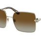 Bvlgari BV6180KB Square Sunglasses  278/T5-PALE GOLD PLATED 57-17-140 - Color Map gold