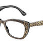 DOLCE & GABBANA DG3360 Cat Eye Eyeglasses  3163-LEO BROWN/BLACK 54-18-145 - Color Map multi
