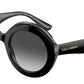 DOLCE & GABBANA DG4418 Round Sunglasses  32468G-BLACK/TRANSPAENT GREY 53-22-145 - Color Map black
