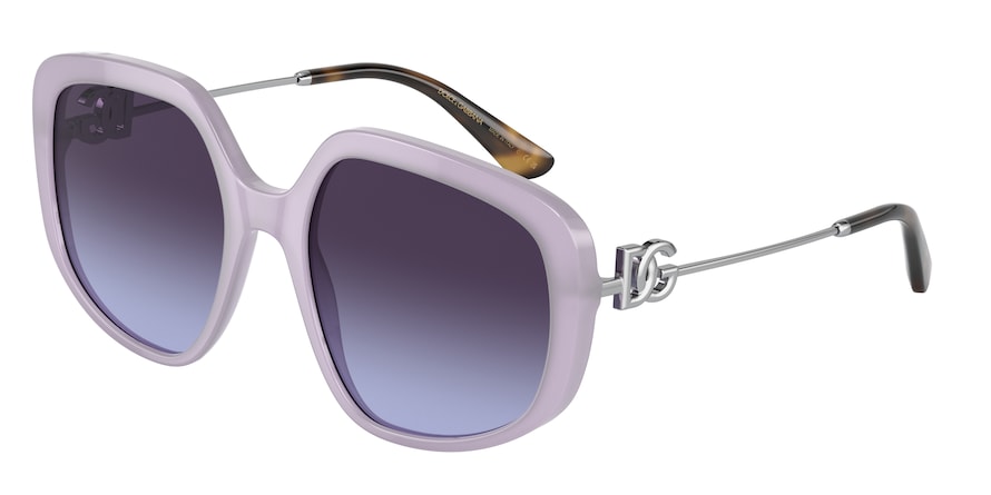 DOLCE & GABBANA DG4421 Irregular Sunglasses  33824Q-OPAL LILLAC 57-20-145 - Color Map violet