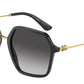 DOLCE & GABBANA DG4422F Square Sunglasses  501/8G-BLACK 56-20-145 - Color Map black