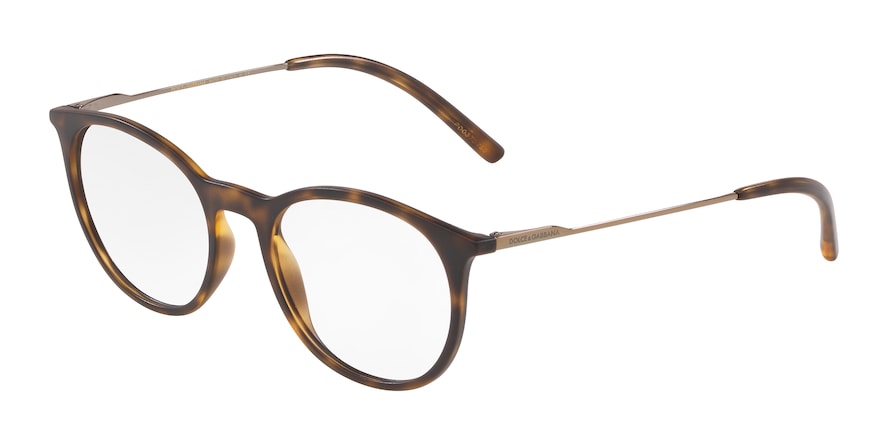 DOLCE & GABBANA DG5031 Phantos Eyeglasses 1935-MATTE HAVANA 51-19-140 - Color Map havana