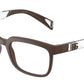 DOLCE & GABBANA DG5085 Square Eyeglasses  3016-BROWN RUBBER 55-20-145 - Color Map brown