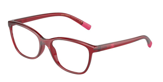 DOLCE & GABBANA DG5092 Rectangle Eyeglasses  1551-OPAL CHERRY 55-17-140 - Color Map red