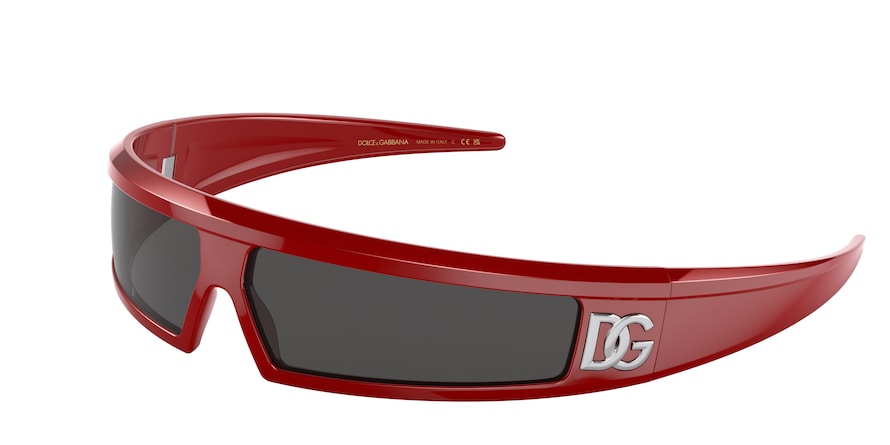 DOLCE & GABBANA DG6181 Rectangle Sunglasses  309887-RED 74-11-115 - Color Map red