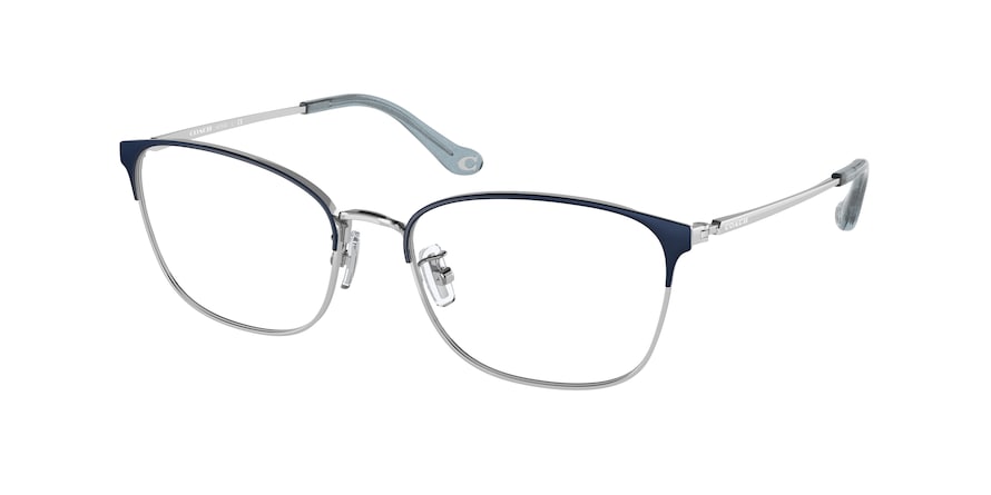Coach HC5135 Rectangle Eyeglasses  9405-SATIN NAVY / SILVER 55-17-140 - Color Map multi