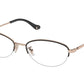 Coach HC5136 Oval Eyeglasses  9404-ROSE GOLD / BLACK 53-17-140 - Color Map black