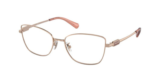 Coach HC5147 Irregular Eyeglasses  9331-SHINY ROSE GOLD 53-17-140 - Color Map pink